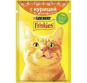 Корм для взрослых кошек Курица Friskies 50гр