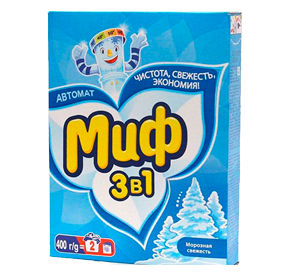 МИФ Авт 3в1 СМС порошк. Морозная свежесть 400г
