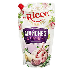 Майонез Mr.Ricco Майонез&Чеснок 50% 375гр