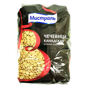 Чечевица Канадская зеленая Мистраль 450гр