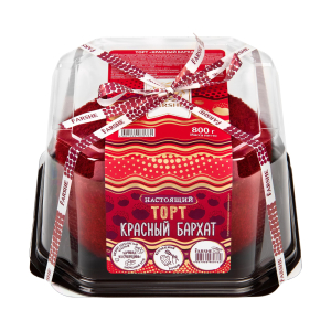 Торт 0,8 кг Фарше "Красный бархат"