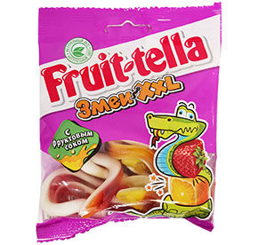 Жевательный мармелад Fruittella Змеи XXL 70гр