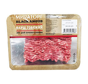 Фарш говяжий охл  400гр Black Angus Мираторг