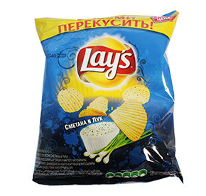 Чипсы Lay's Сметана и лук 90гр