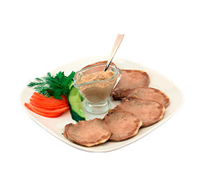 Язык говяжий отварной 1 кг