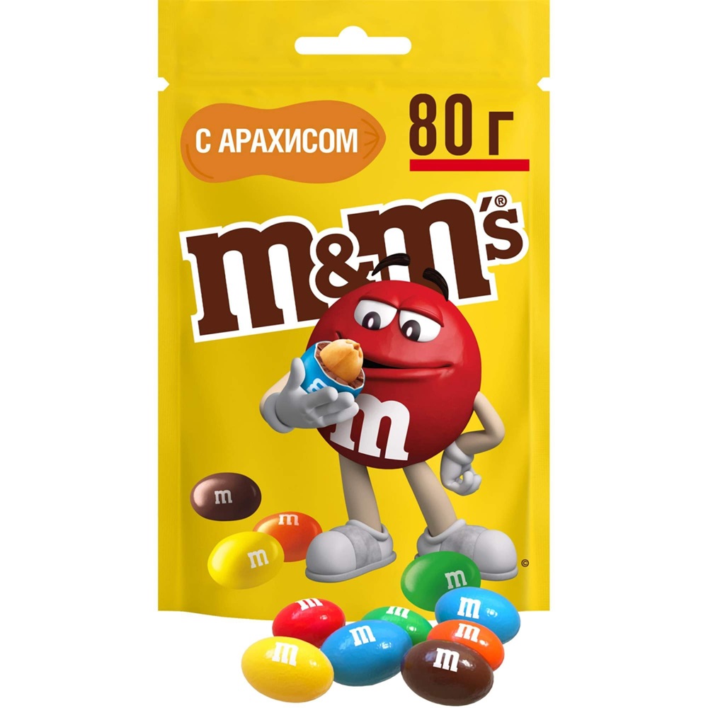 Драже 80 г MMs Арахис муп 150₽