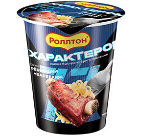 Лапша Роллтон со вкусом ребрышек Барбекю бум/ст 70г