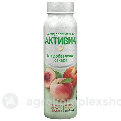 Биойогурт Активиа яблоко-персик 2% 260гр