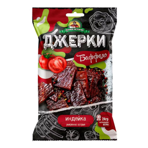 ПЕННЫЕ ИСТОРИИ Джерки из индейки Баффало 45гр*30шт Пенные истории