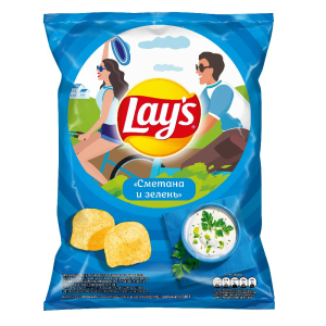 Чипсы Lay's Сметана и зелень 140г м/у
