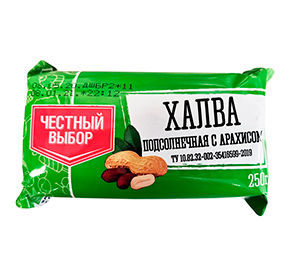 Халва подсолнечая м/уп Честный Выбор 250гр