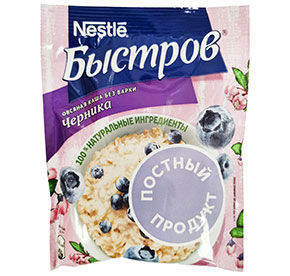 Каша Быстров овсяная черника 40 гр.