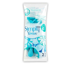 SIMPLY VENUS 2 Бритвы одноразовые для женщин 2шт