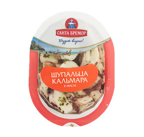 Щупальца кальмара Командорского в масле Санта Бремор 150гр