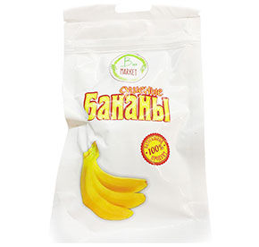 Банановые чипсы 70г BioMarket натур м/уп