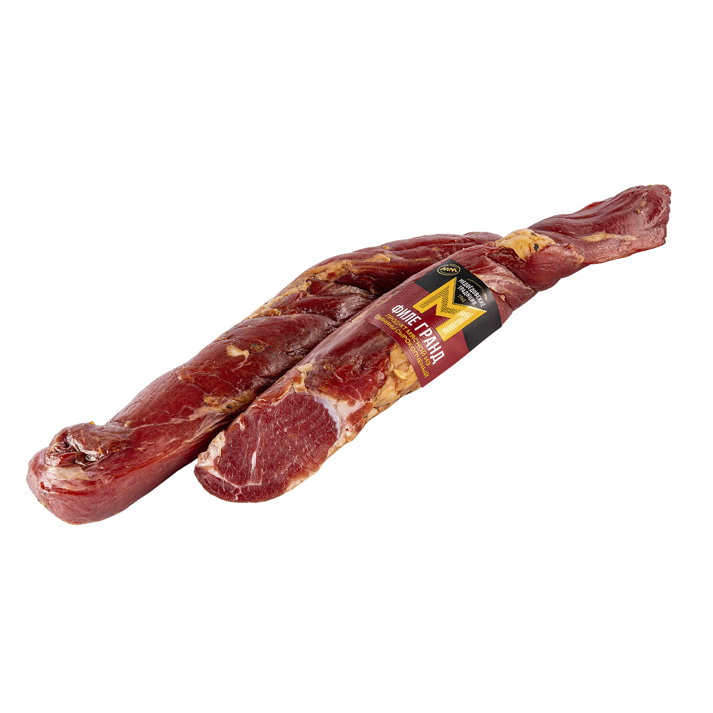 Филе Гранд сырокопченый из мяса свинины 1 кг Медвёдовские традиции