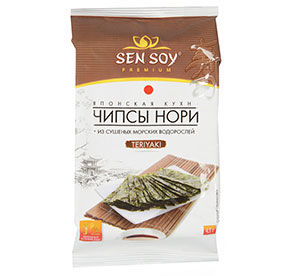 Чипсы нори из морской капусты Teriyaki Sen Soy 4,5гр