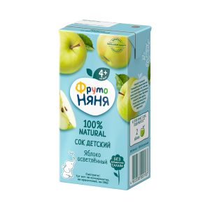 Сок ФрутоНяня Яблочный 0,2л