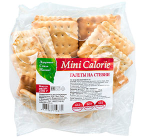 Галеты Диет пром постный продукт на стевии м/уп 200гр