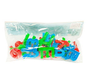 Набор Первые уроки на магнитах 33 буквы в пакете