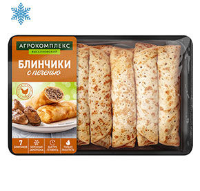 Блинчики с печенью замороженные Агрокомплекс