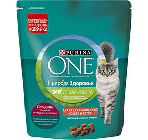 Корм сухой PURINA ONE природа здоровья говядина 180гр