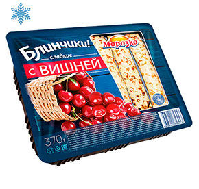 Блинчики Морозко с вишней трубочка 370гр