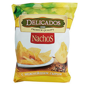 Delicados Чипсы кукур. Начос 150г /сыр/