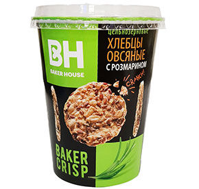Хлебцы овсяные с розмарином Baker House 90гр