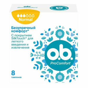 Тампоны 8 шт  OB ProComfort Normal к/уп