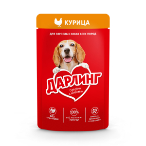Корм для собак Курица в подливе Дарлинг 75гр