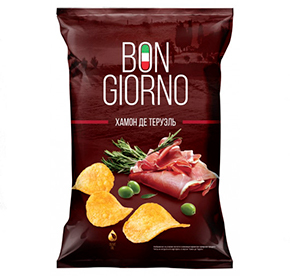 Чипсы Bon Giorno со вкусом Хамон де Теруель 90гр
