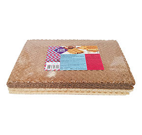 Коржи для торта Тореро вафельные двухцветные квадратные 140гр