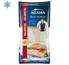 Палтус филе с/м Agama замороженное 400гр