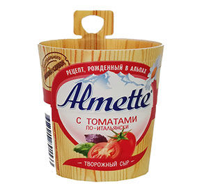 Сыр Альметте с томатами по-итальянски творожный п/б 150г [м]