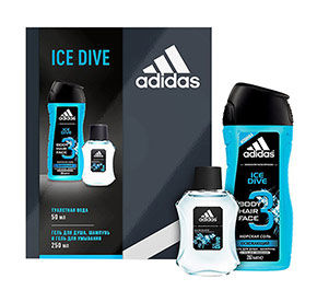 Adidas Ice Dive лосьон для мужчин + гель для душа 50мл