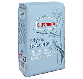 Мука рисовая Пудовъ бум/пак 0,5кг
