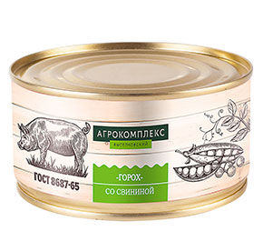 Горох со свининой 325гр