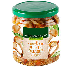 Опята осенние грибы маринованные 440гр