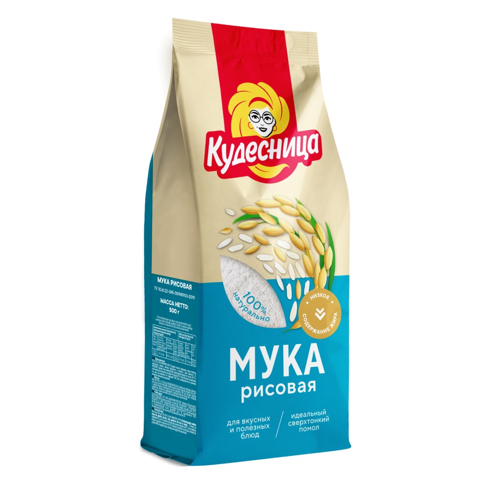 Мука рисовая Кудесница 05 кг буп 155₽