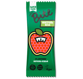 Батончик орехово-фруктовый Bite Морковь-Кешью Контроль веса 45гр