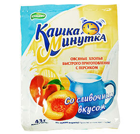 Кашка-Минутка Кунцево персик со сливками 43гр