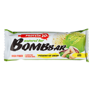Батончик неглазированный со вкусом "фисташковый пломбир", ТМ "Bombbar", 60 гр.