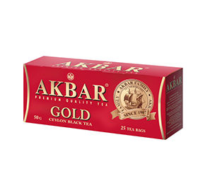 Чай АКБАР GOLD цейлон байховый мелкий 25пак*2гр