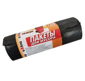 Пакеты для мусора 10 шт Крымпласт 120 л Extra муп 125₽