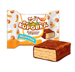 Вафельные конфеты Коровка Молочная 1 кг