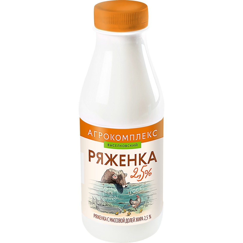 Ряженка мдж 25 ПЭТ бут 04 кг Агрокомплекс м 70₽