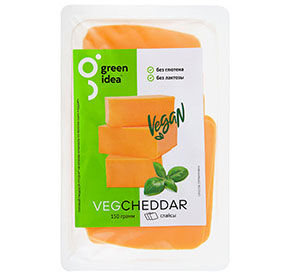 Сыр растительный Green Idea Чеддар нарезка 150гр