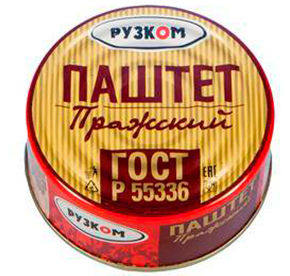 Консервы 117 г Рузком Паштет Пражский жб 68₽