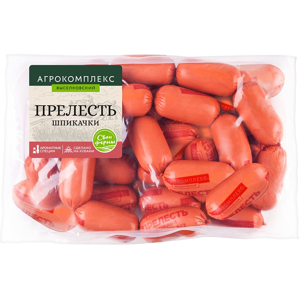 Шпикачки куриные Прелесть 1 кг Агрокомплекс 360₽